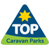 top caravan parks logo
